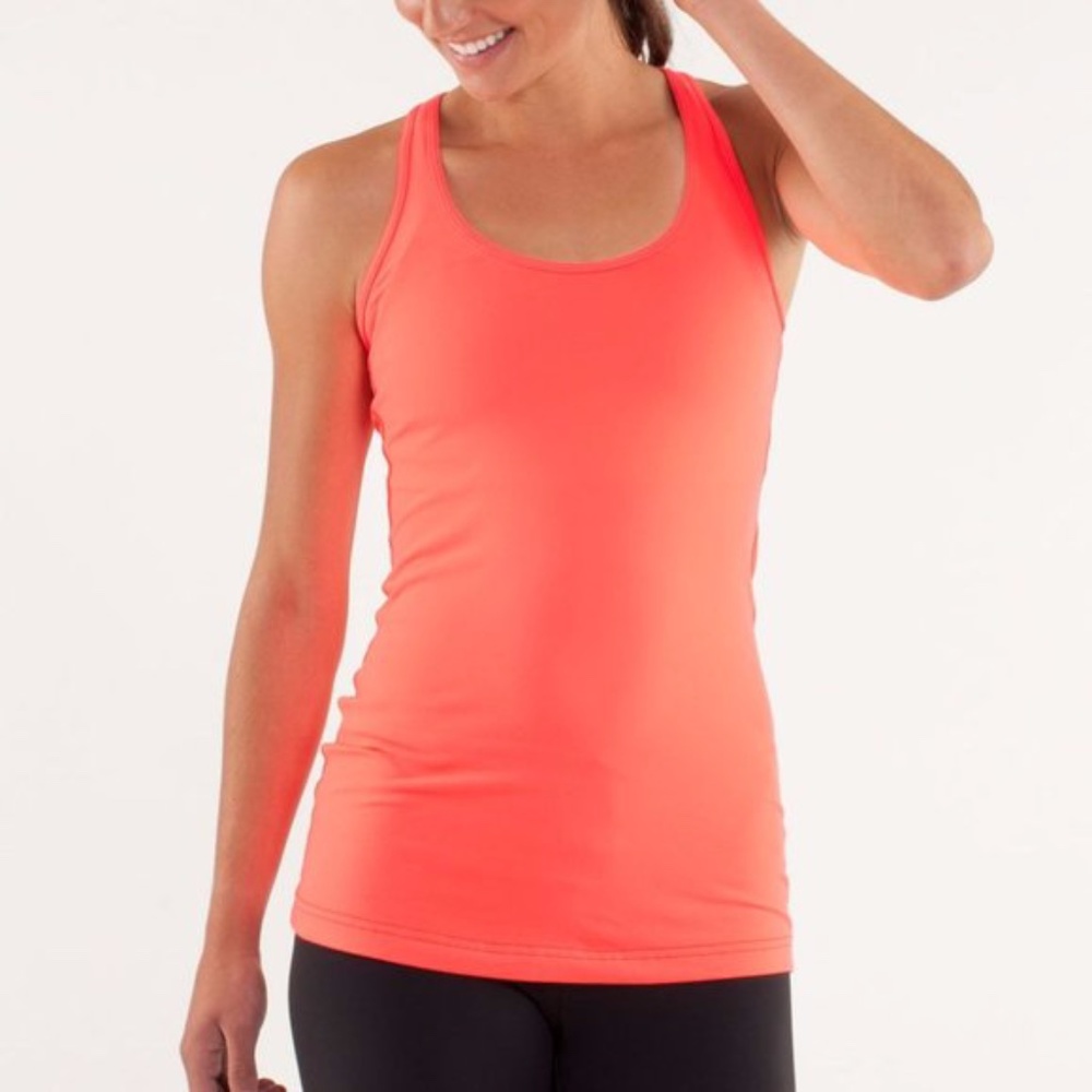 Lululemon Cool Racerback Tank Orange